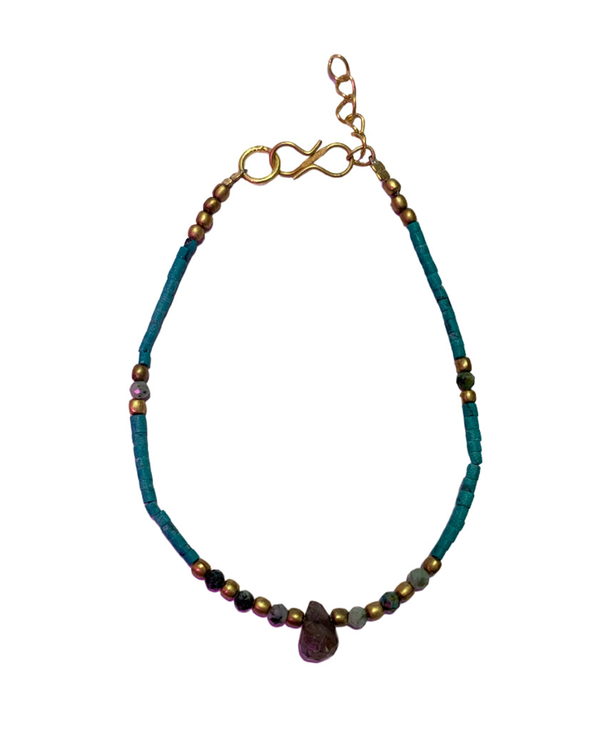 Anklet-with-Green-stone