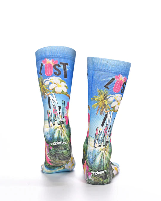 Blue Lost In Bali Sock