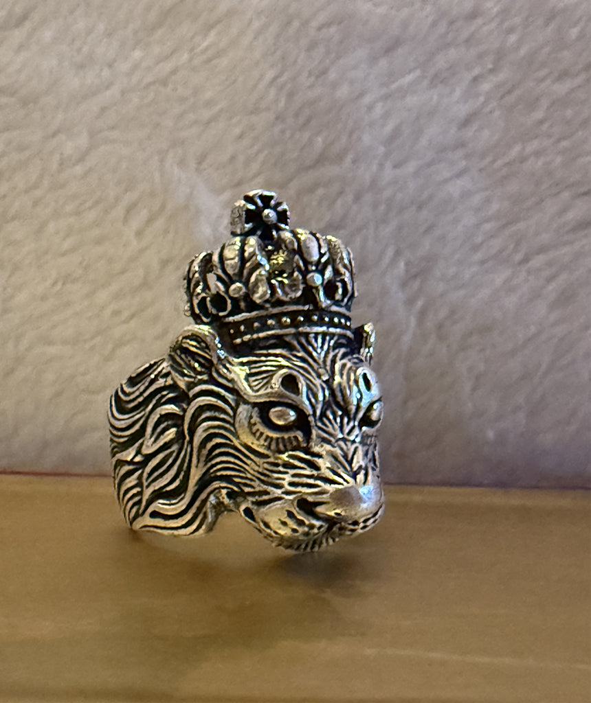 Crowned Lion Ring