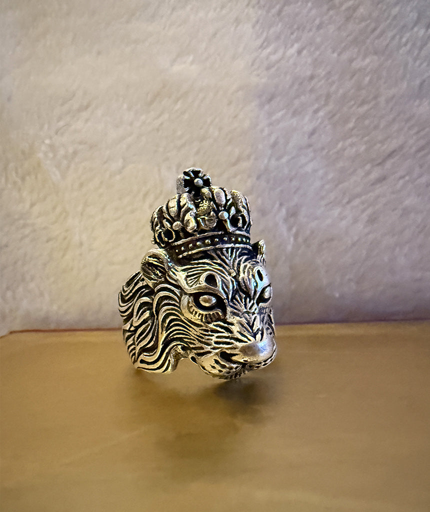 Crowned Lion Ring