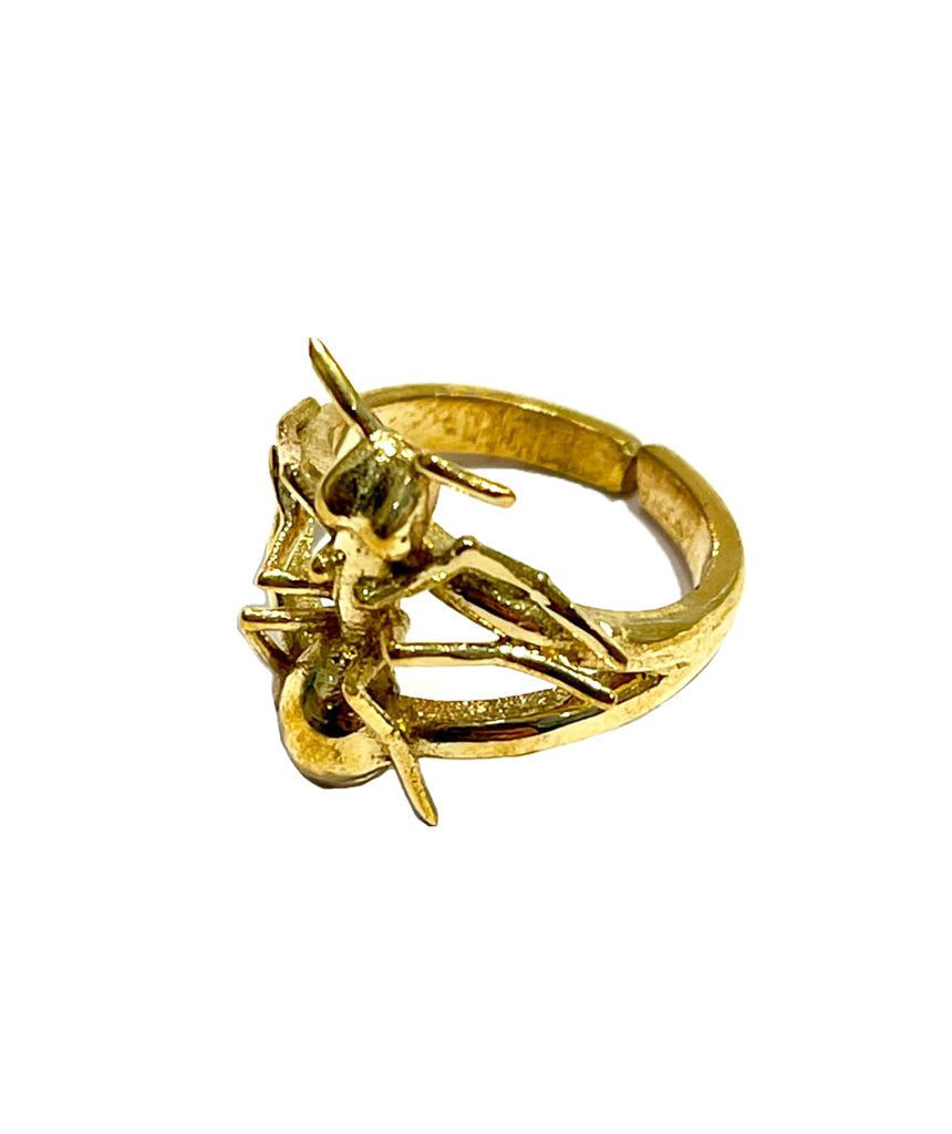 Gold Ant Ring
