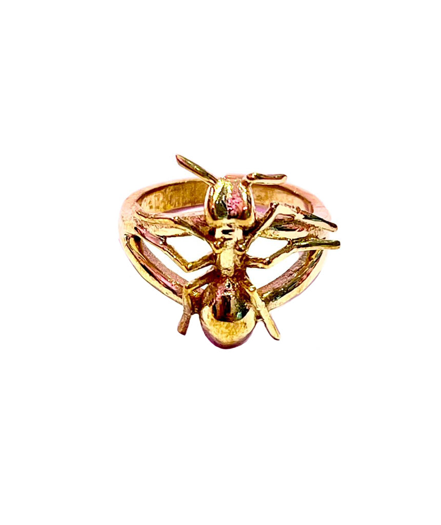 Gold Ant Ring