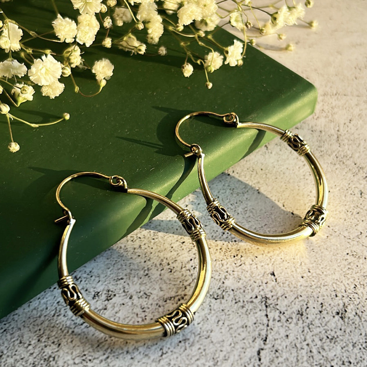 Gold Boho Hoop Earrings