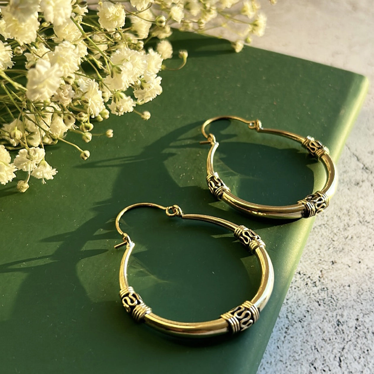 Gold Boho Hoop Earrings