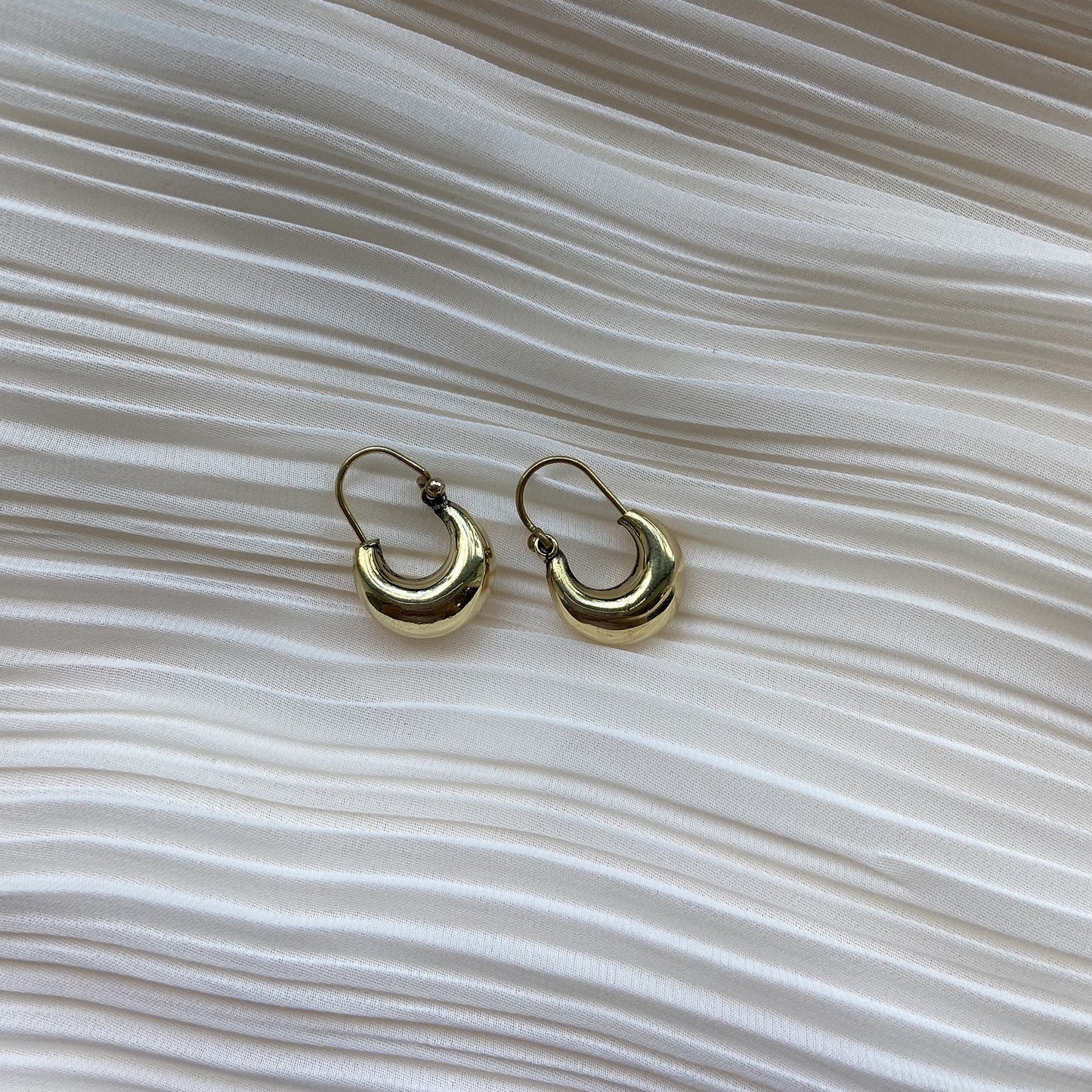 Gold Bold Hoop Earrings