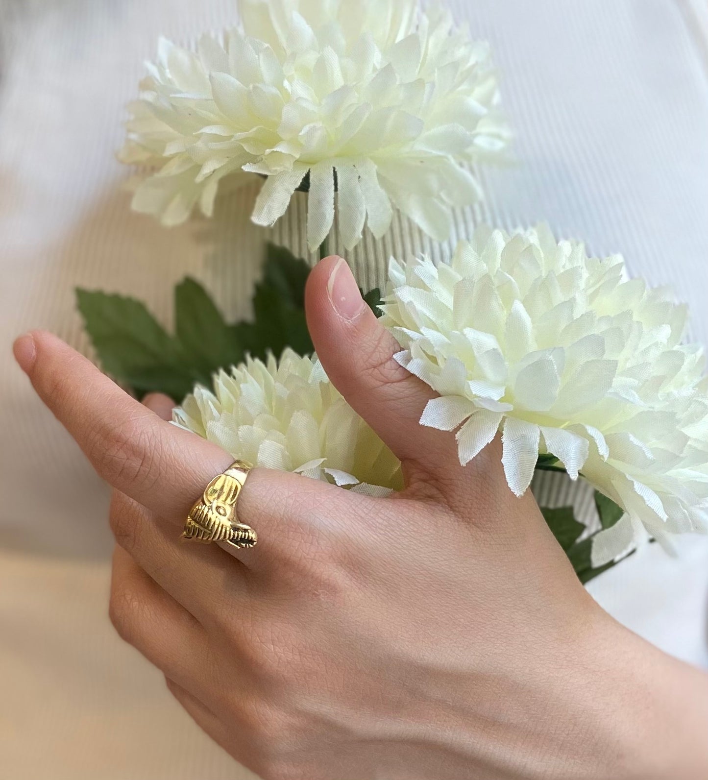 Gold Elephant Ring
