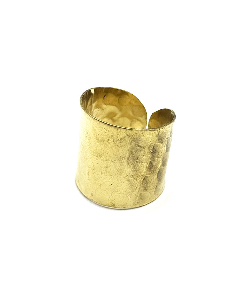 Gold Hammered Ring