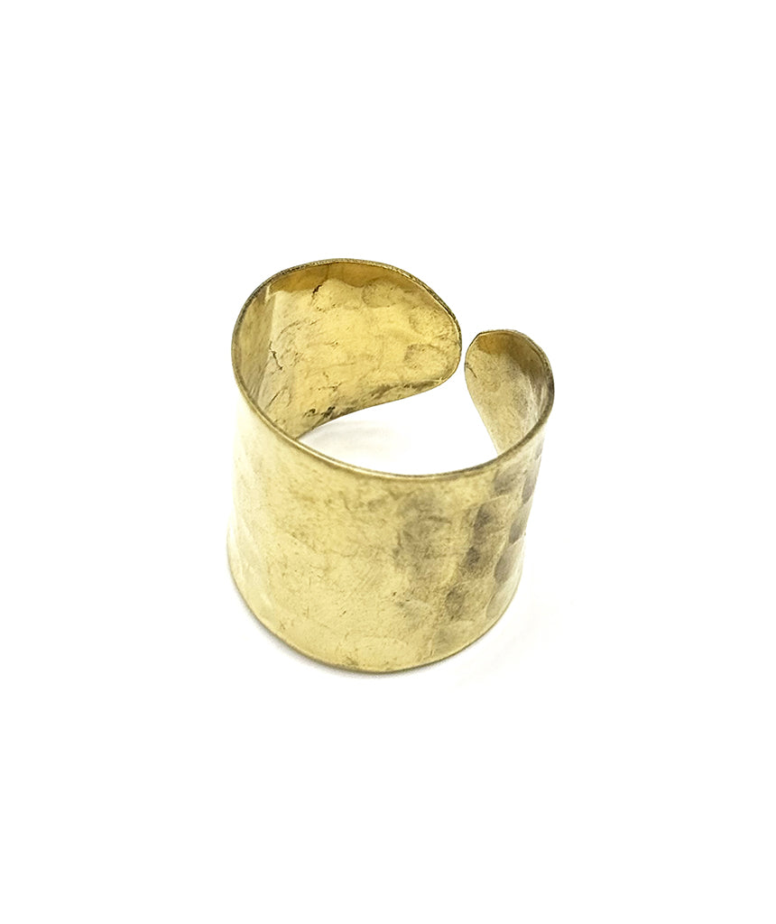 Gold Hammered Ring