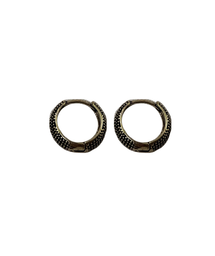 Gold Mini Round Hoops