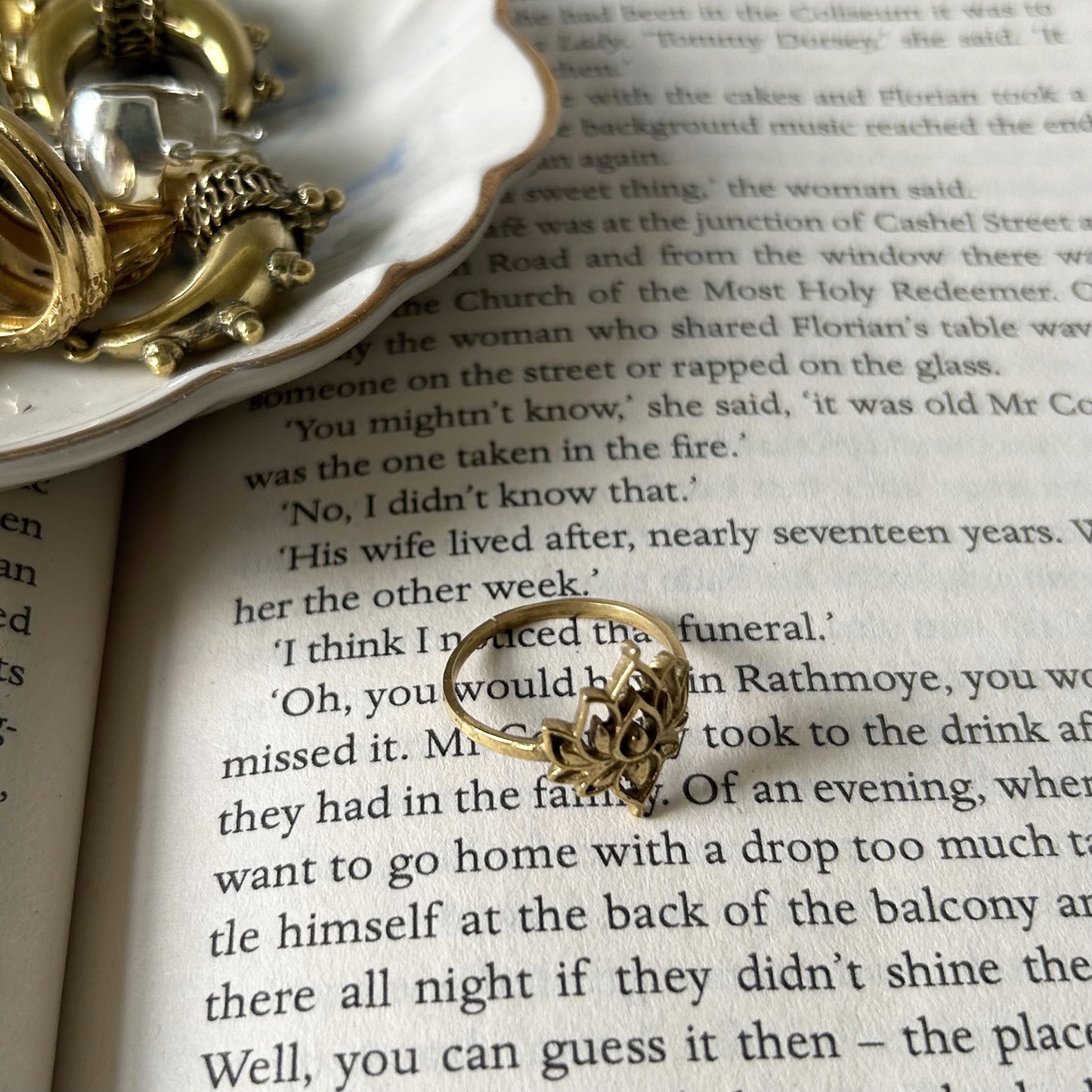 Gold Lotus Ring