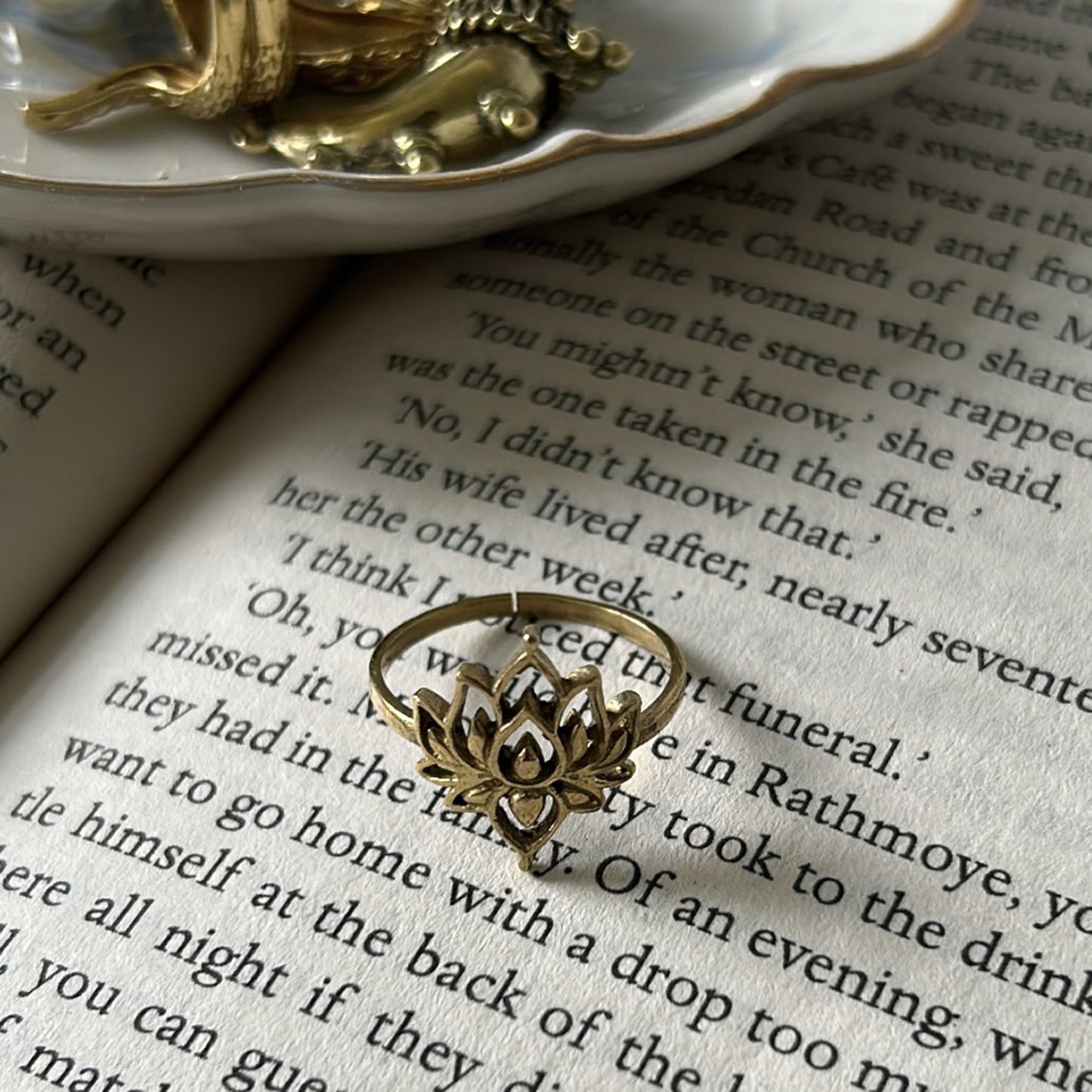 Gold Lotus Ring