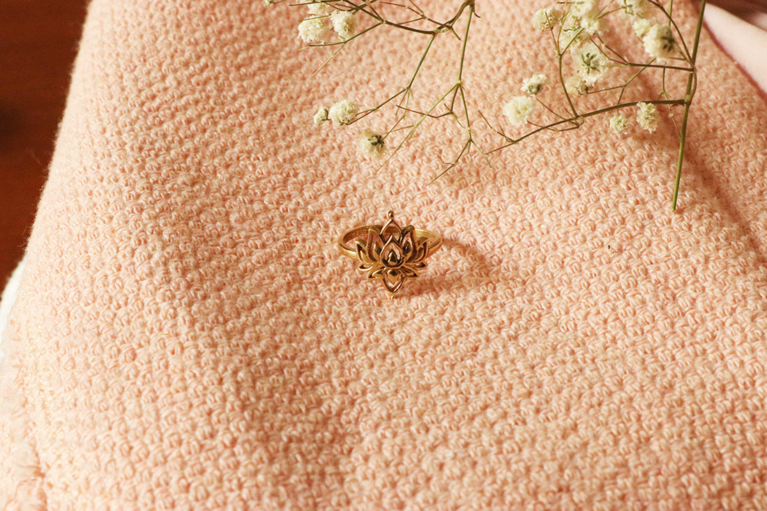 Gold Lotus Ring