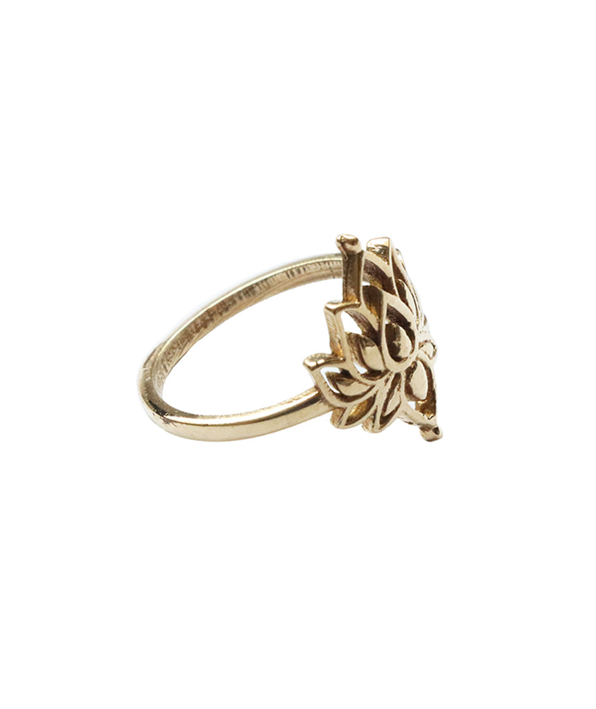 Gold Lotus Ring