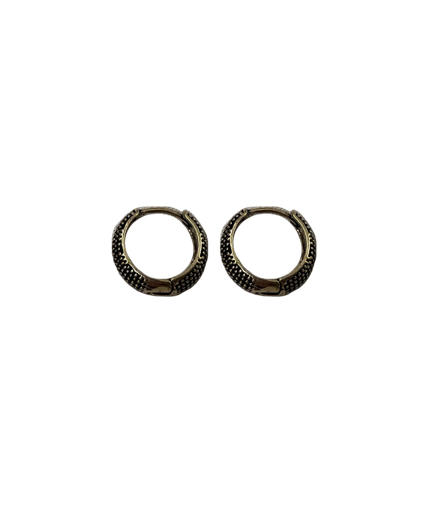 Gold Mini Round Hoops