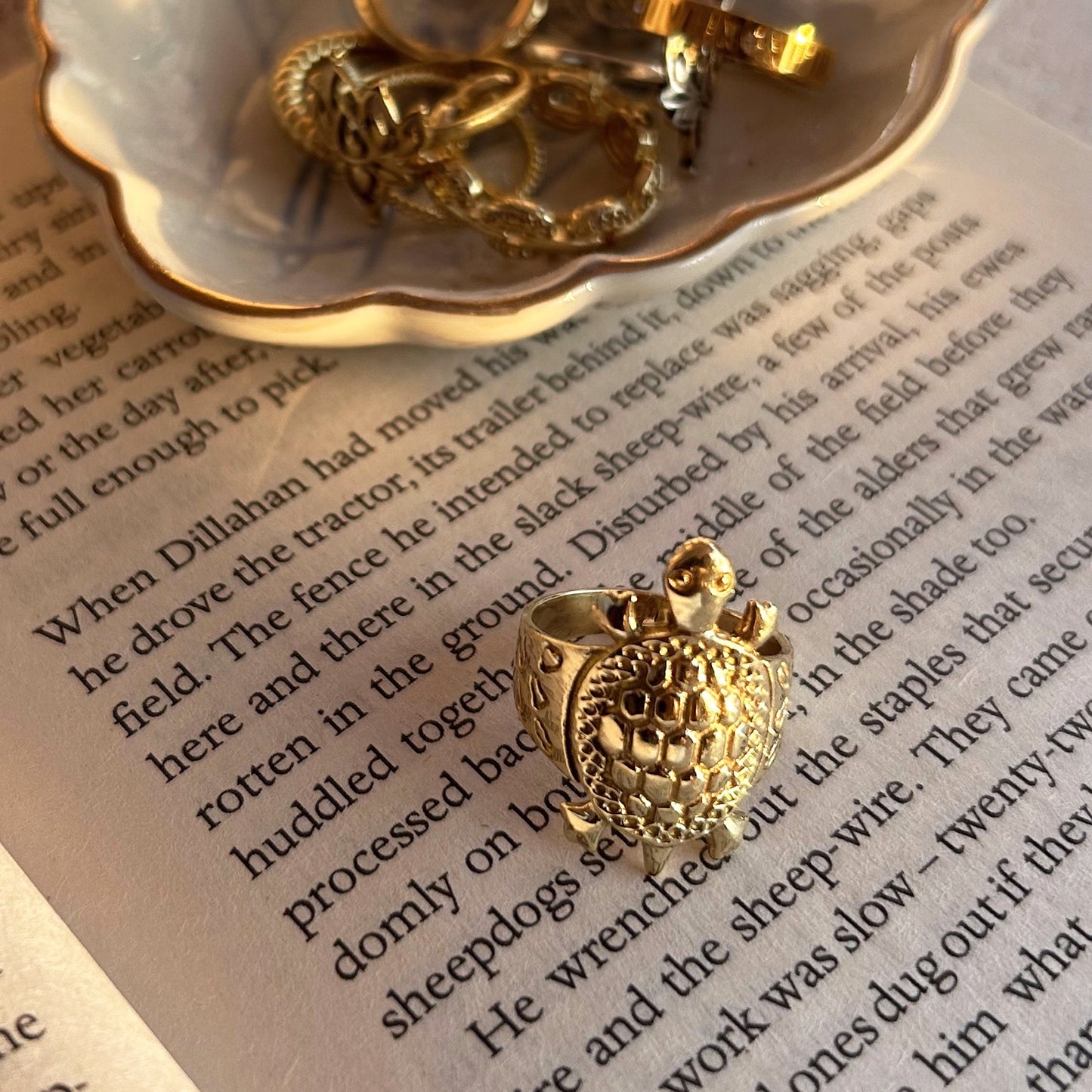 Gold Turtle Ring