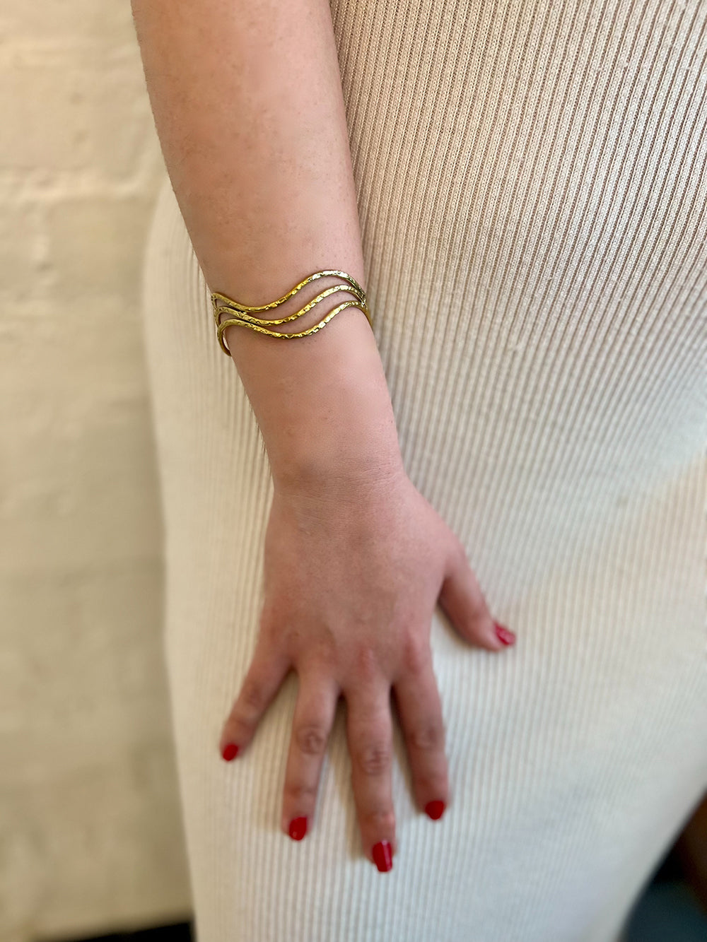 Wavy Statement Bracelet