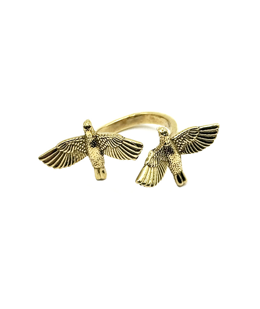 Gold Dual Bird Ring