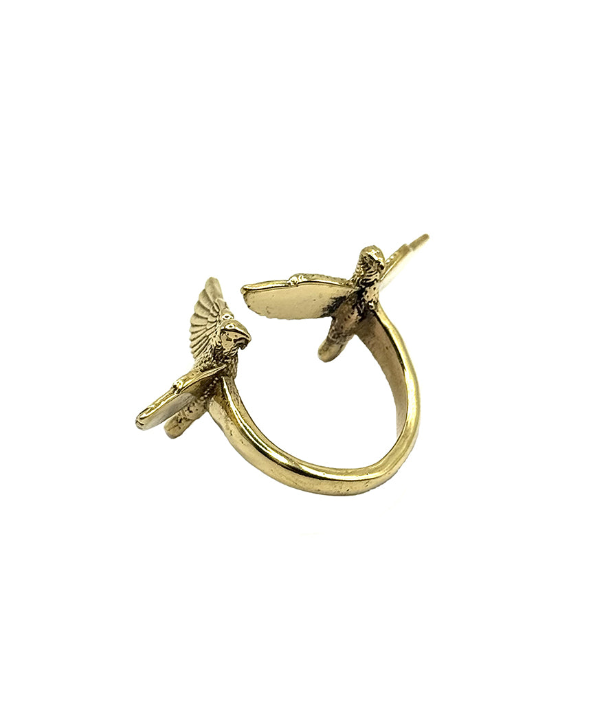 Gold Dual Bird Ring