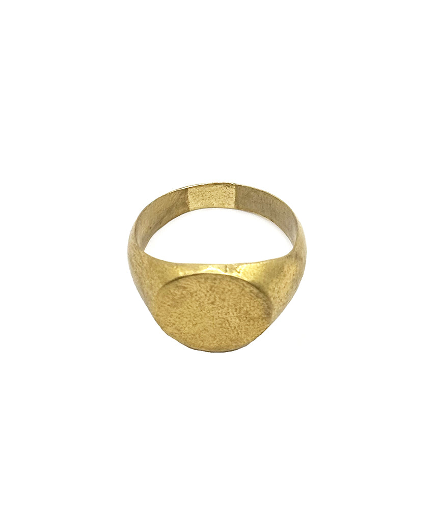 Round Signet Ring