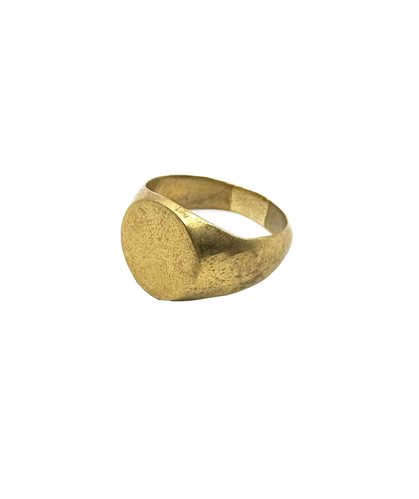 Round Signet Ring