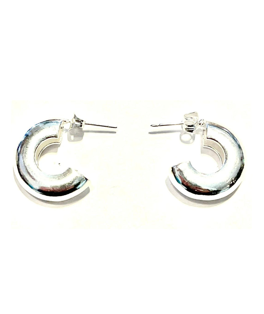 Half Hoop Stud Earrings