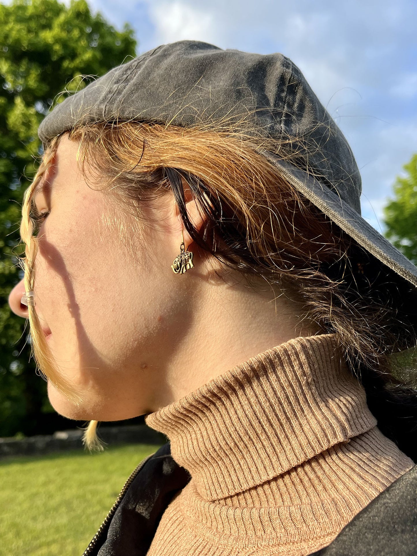 Mini Elephant Earrings