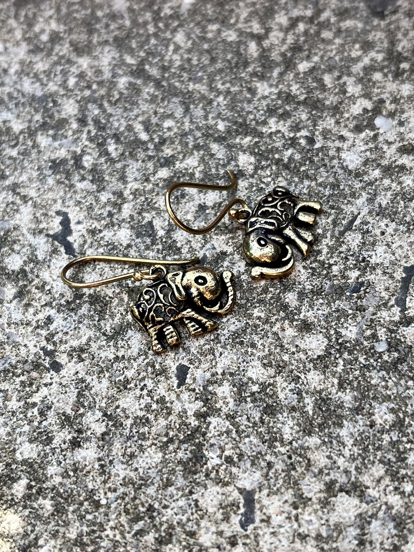 Mini Elephant Earrings