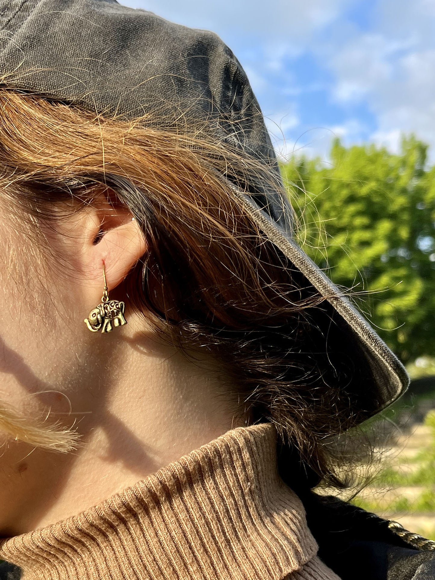 Mini Elephant Earrings