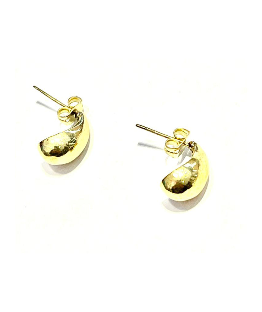 Mini Chunky Crescent Stud Earrings