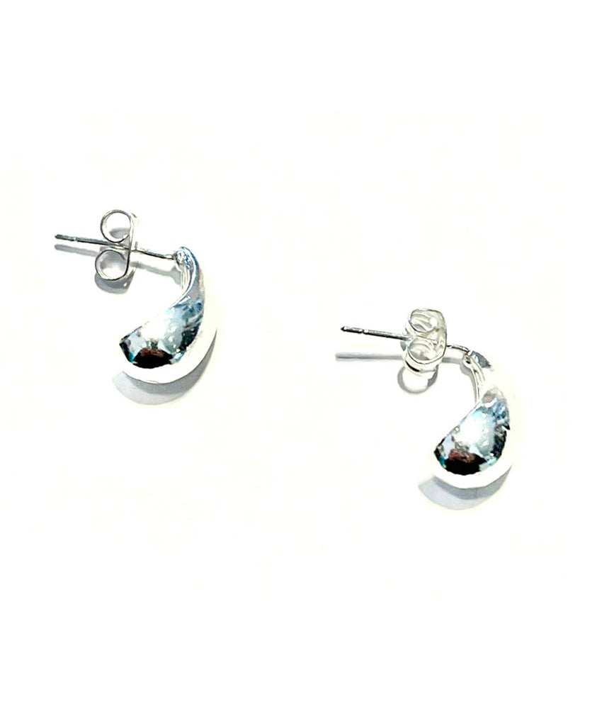 Mini Chunky Crescent Stud Earrings