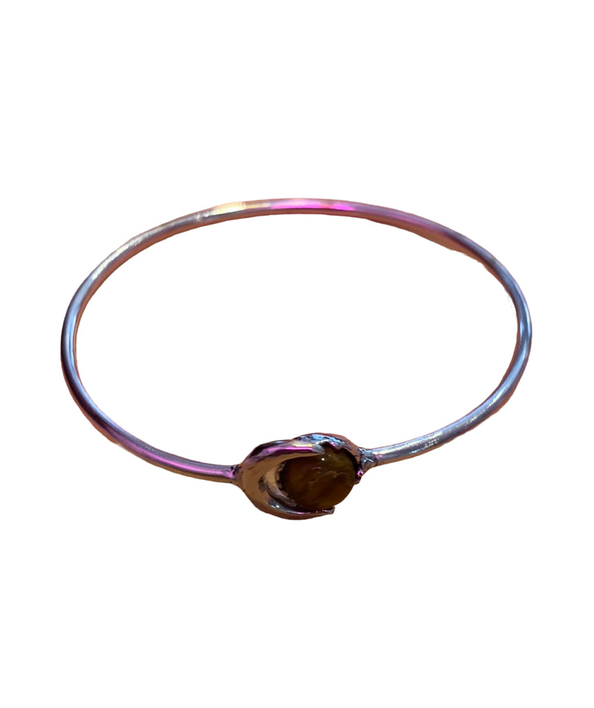 Moon Bracelet with Stone
