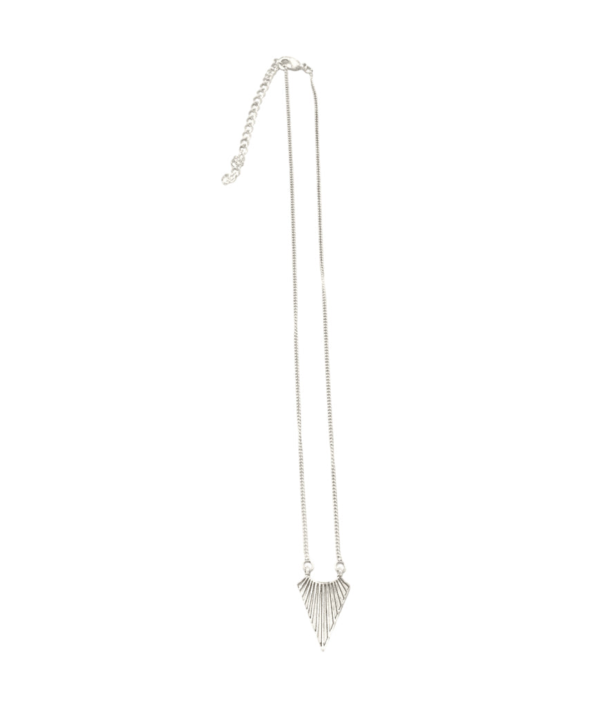 Art Deco Fan Pendant Necklace