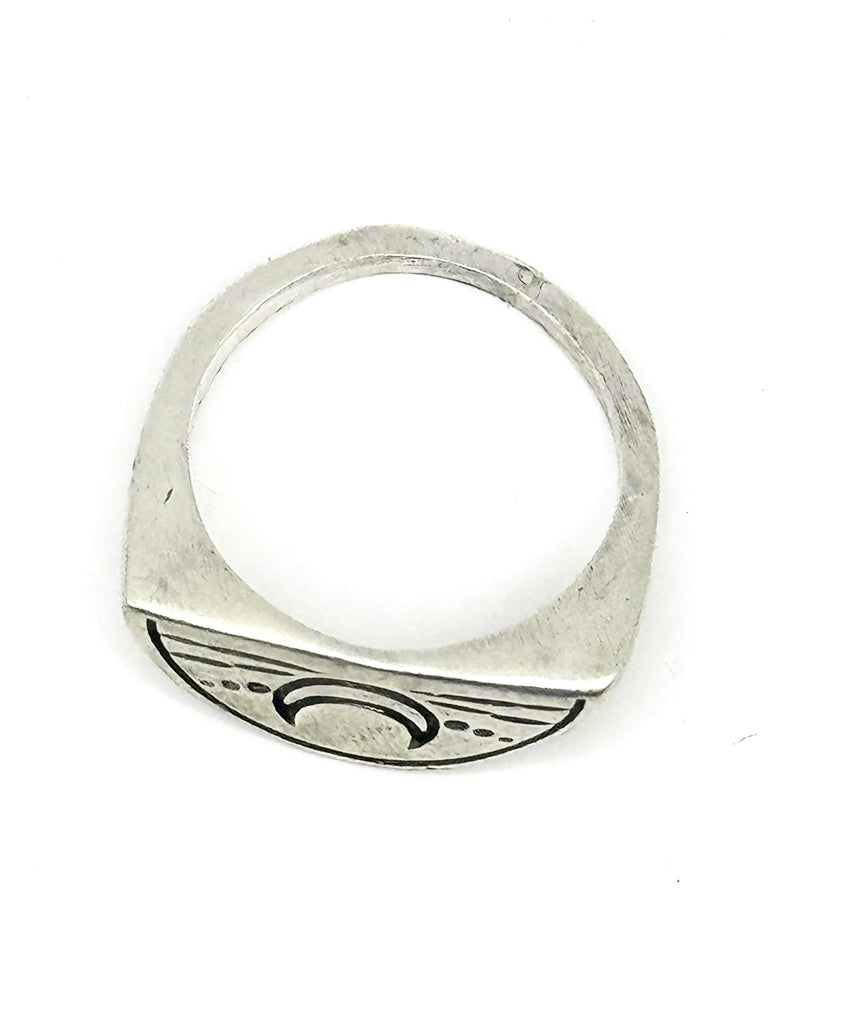 Half Moon Signet Ring