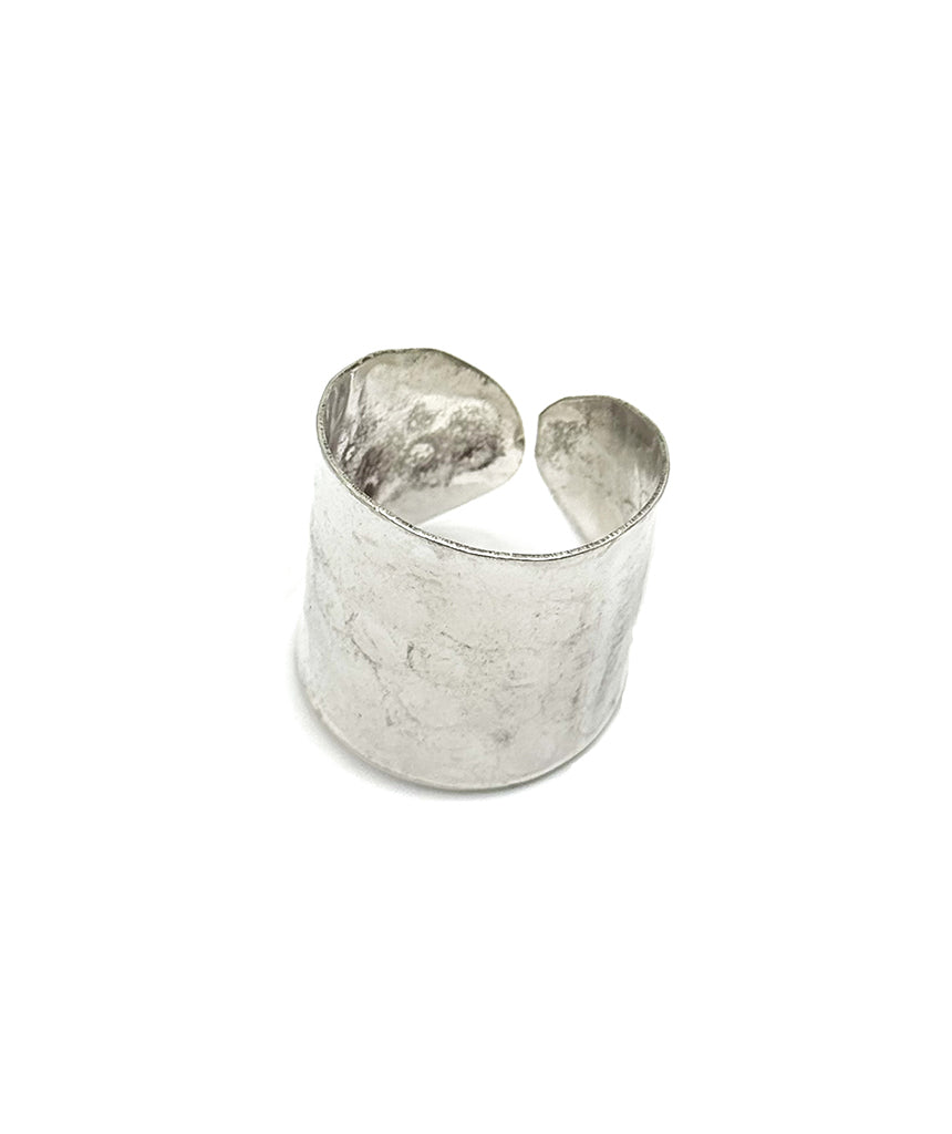 Silver Hammered Ring