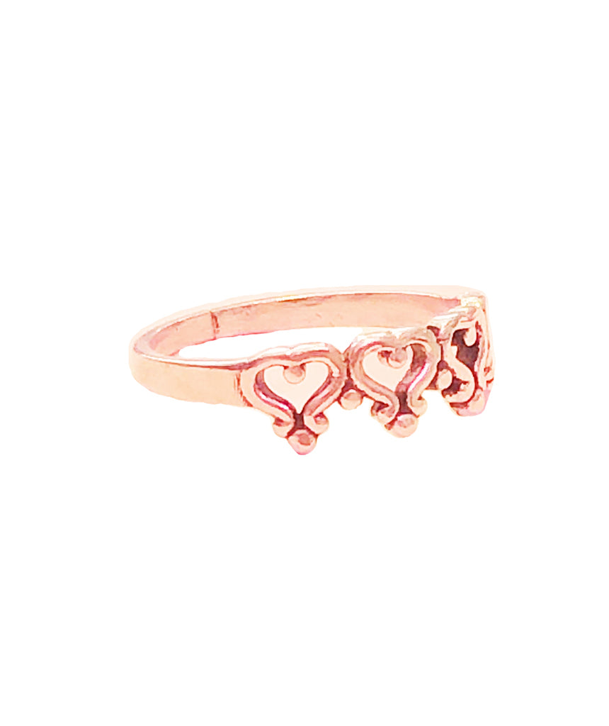 Silver Heart of Hearts Ring