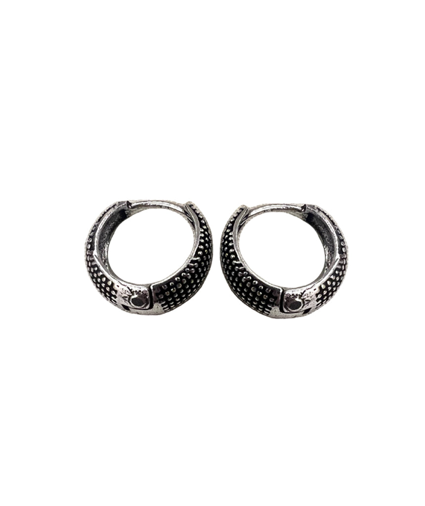 Silver Mini Round Hoops