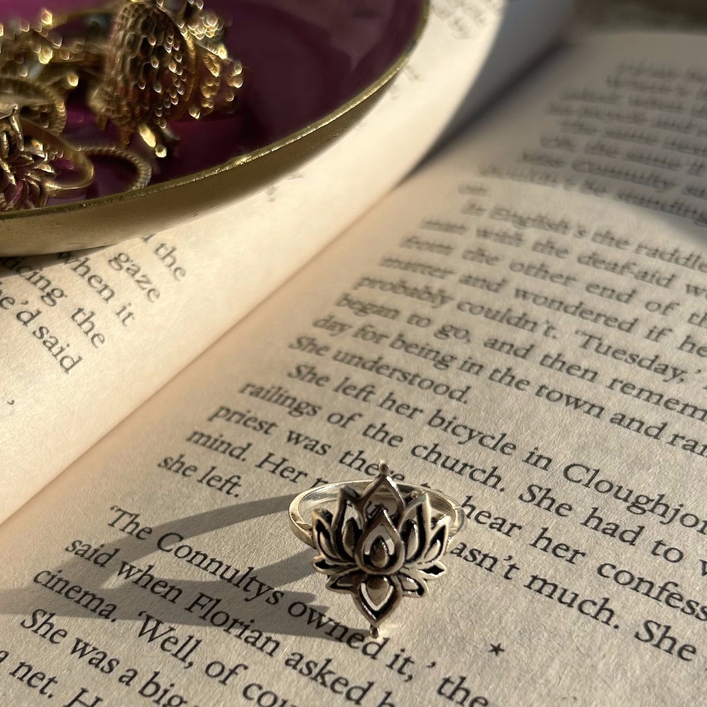 Silver Lotus Ring