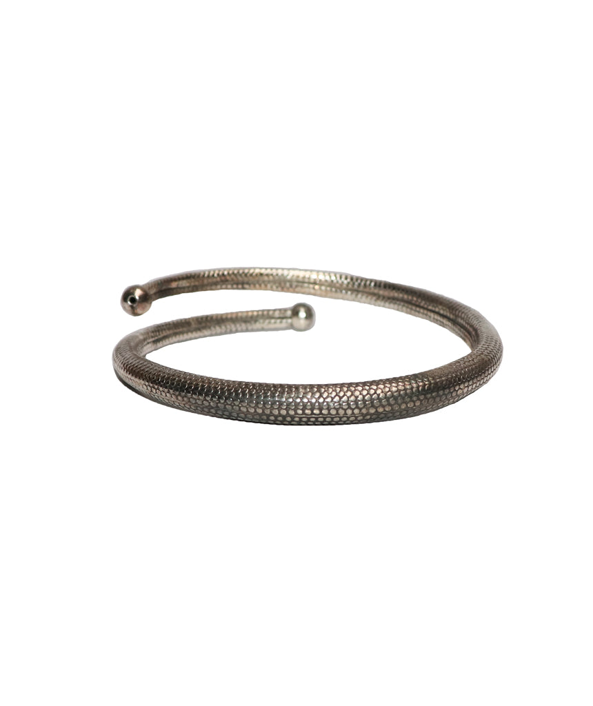 Silver Snake Skin Arm Cuff
