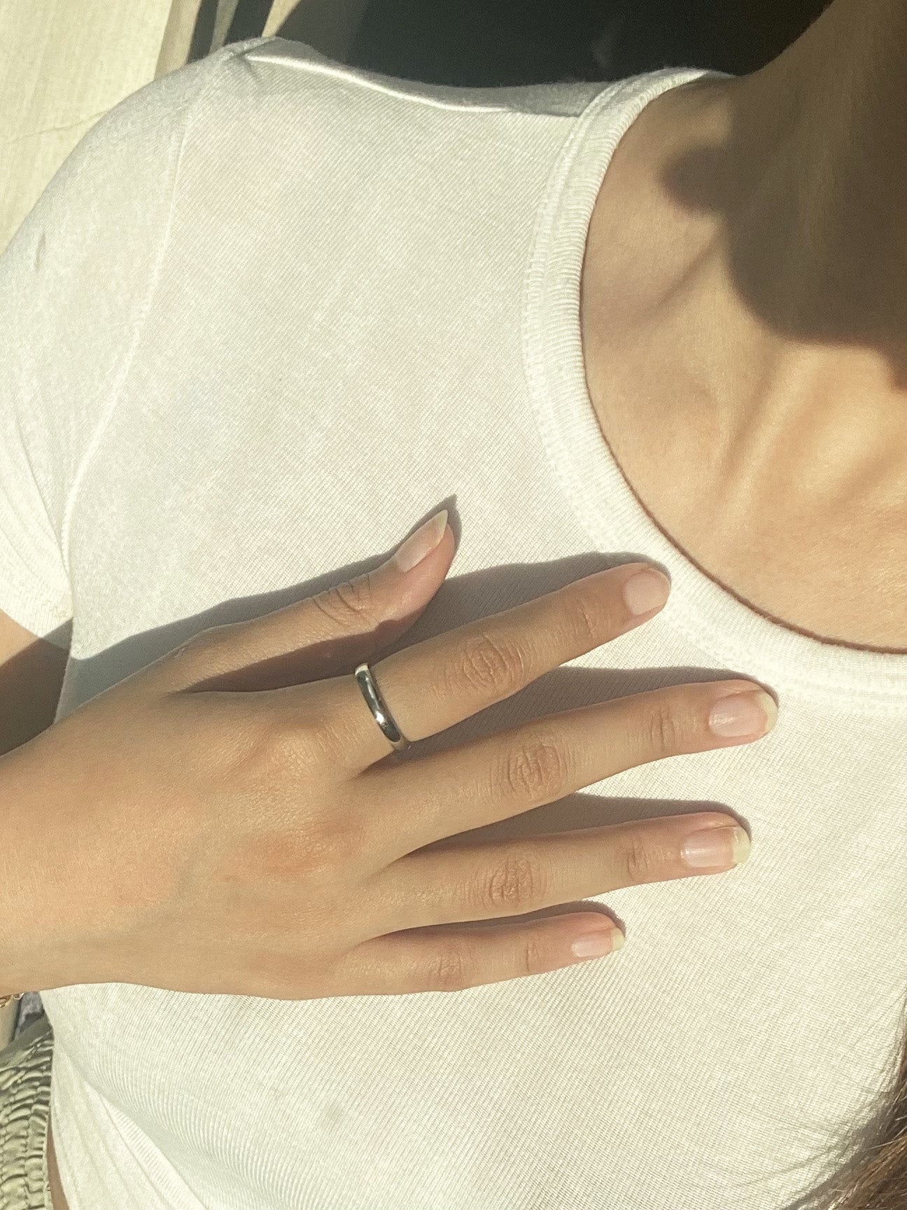 Simple Silver Band Ring