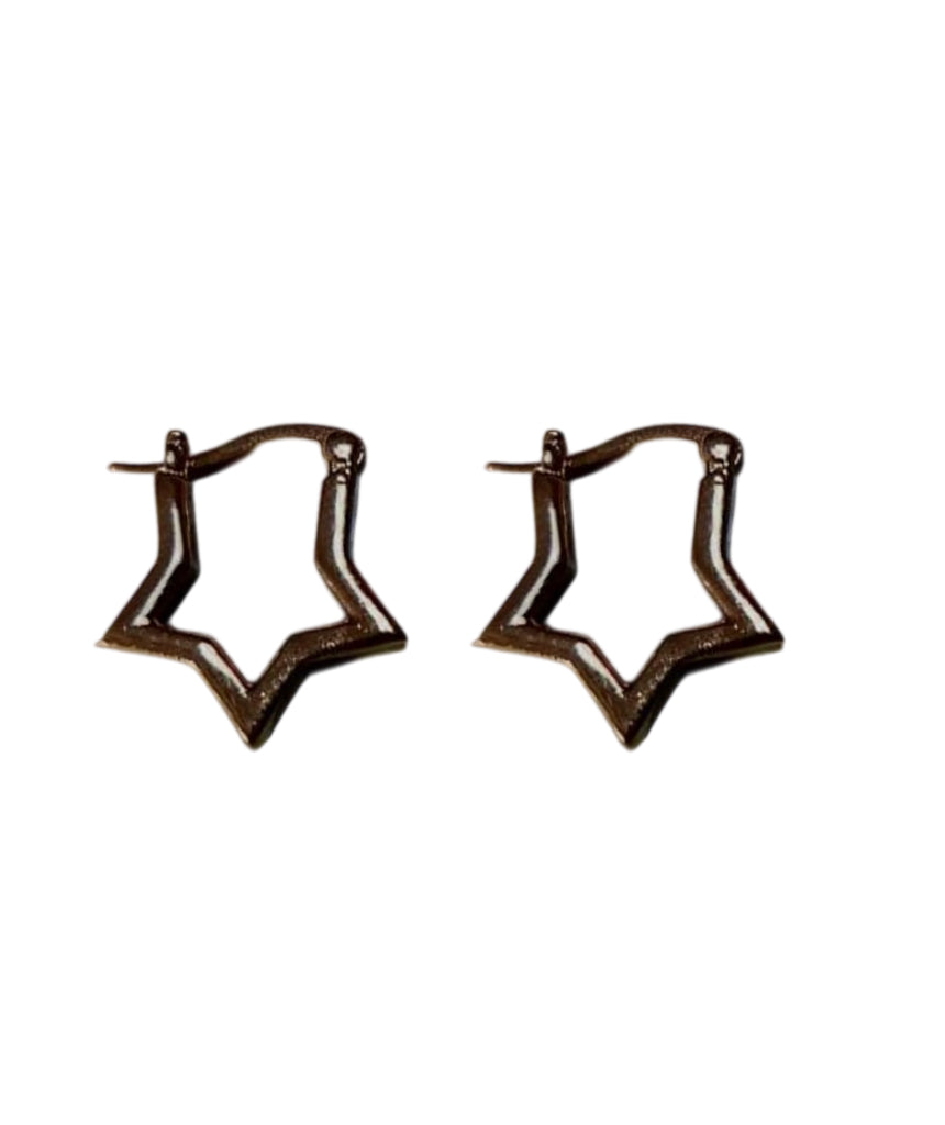 Star Power Hoop Earrings