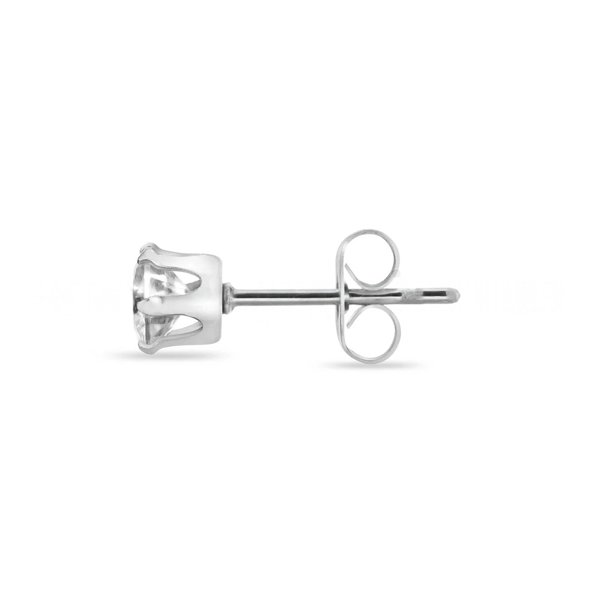 Unisex Solitaire Stud Earrings