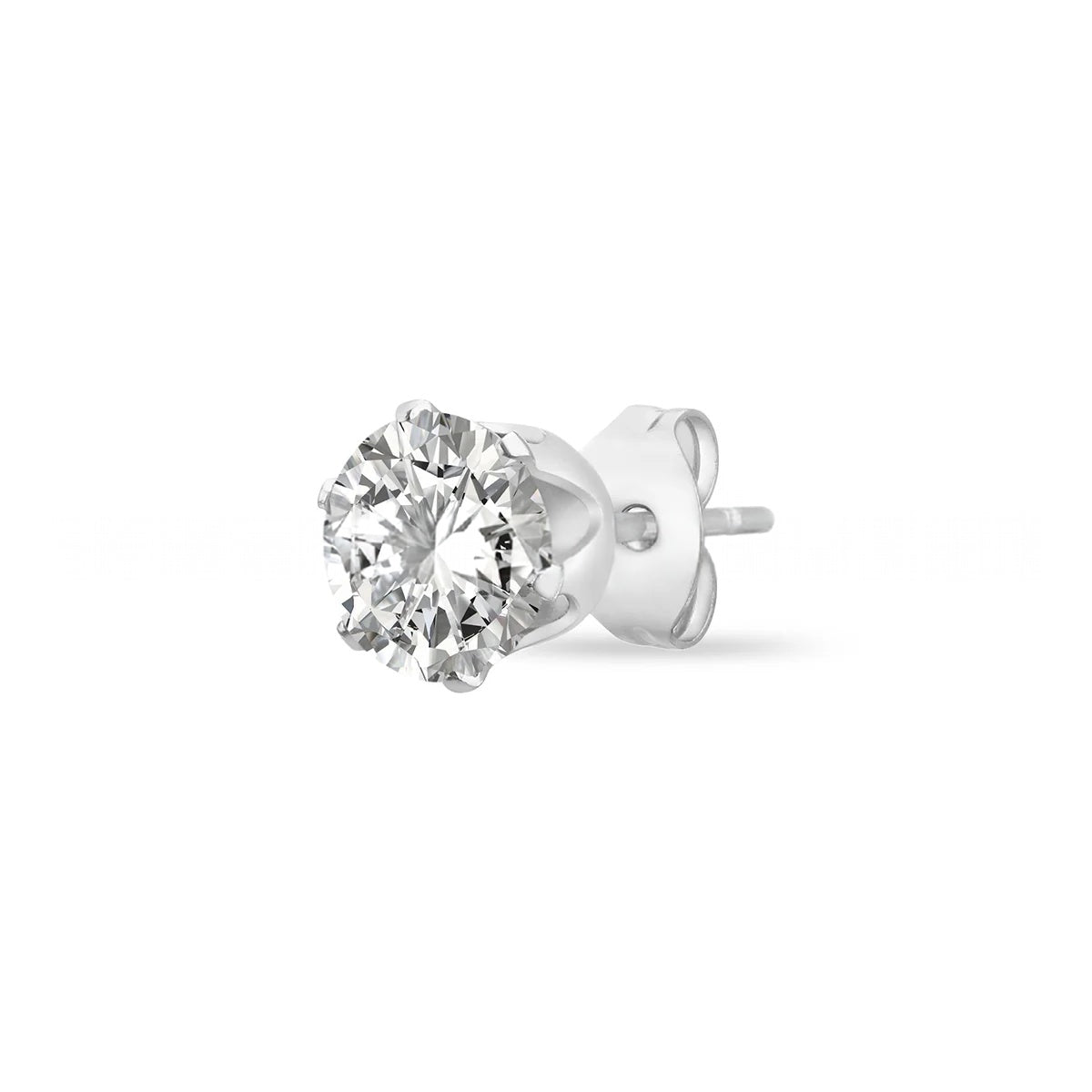 Unisex Solitaire Stud Earrings