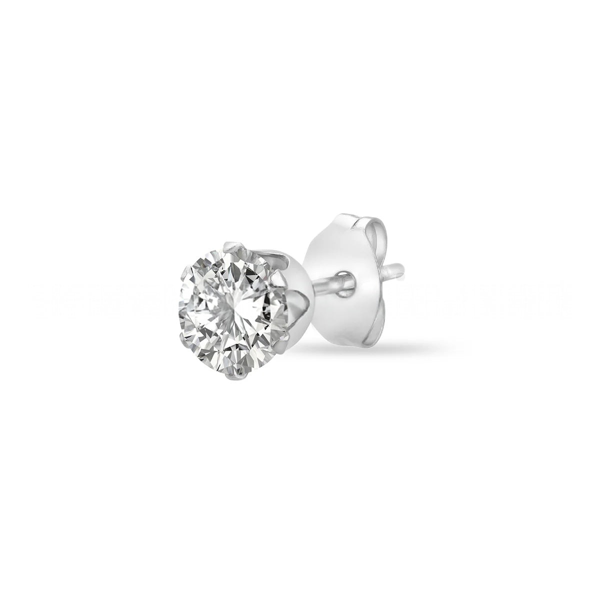 Unisex Solitaire Stud Earrings