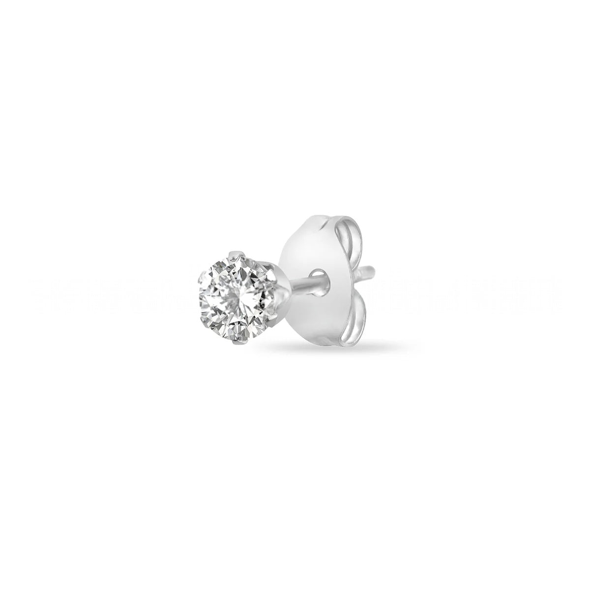 Unisex Solitaire Stud Earrings