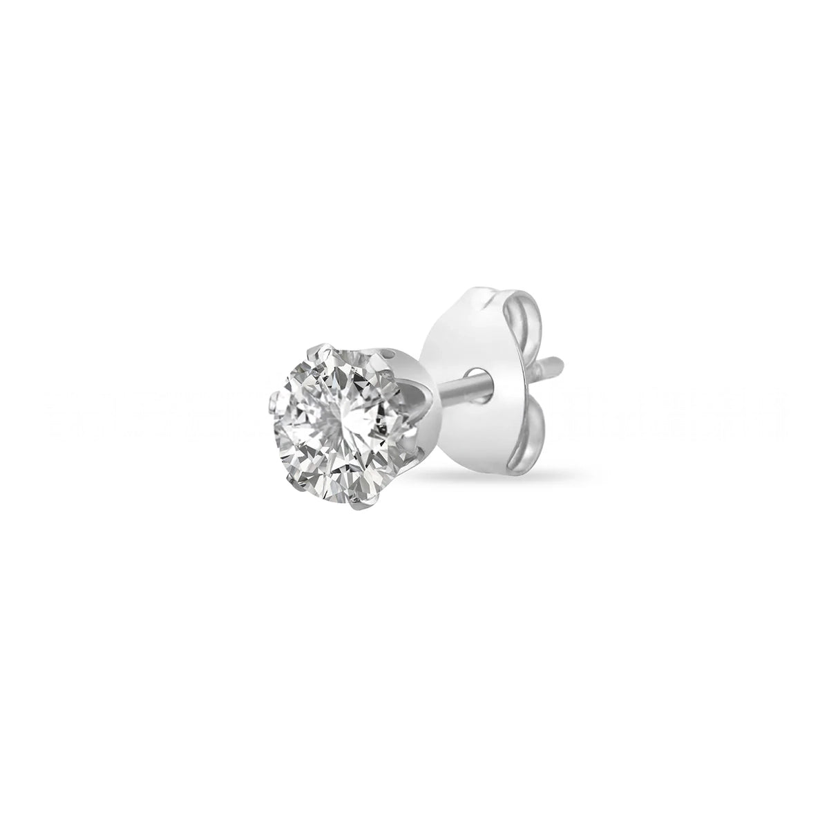 Unisex Solitaire Stud Earrings