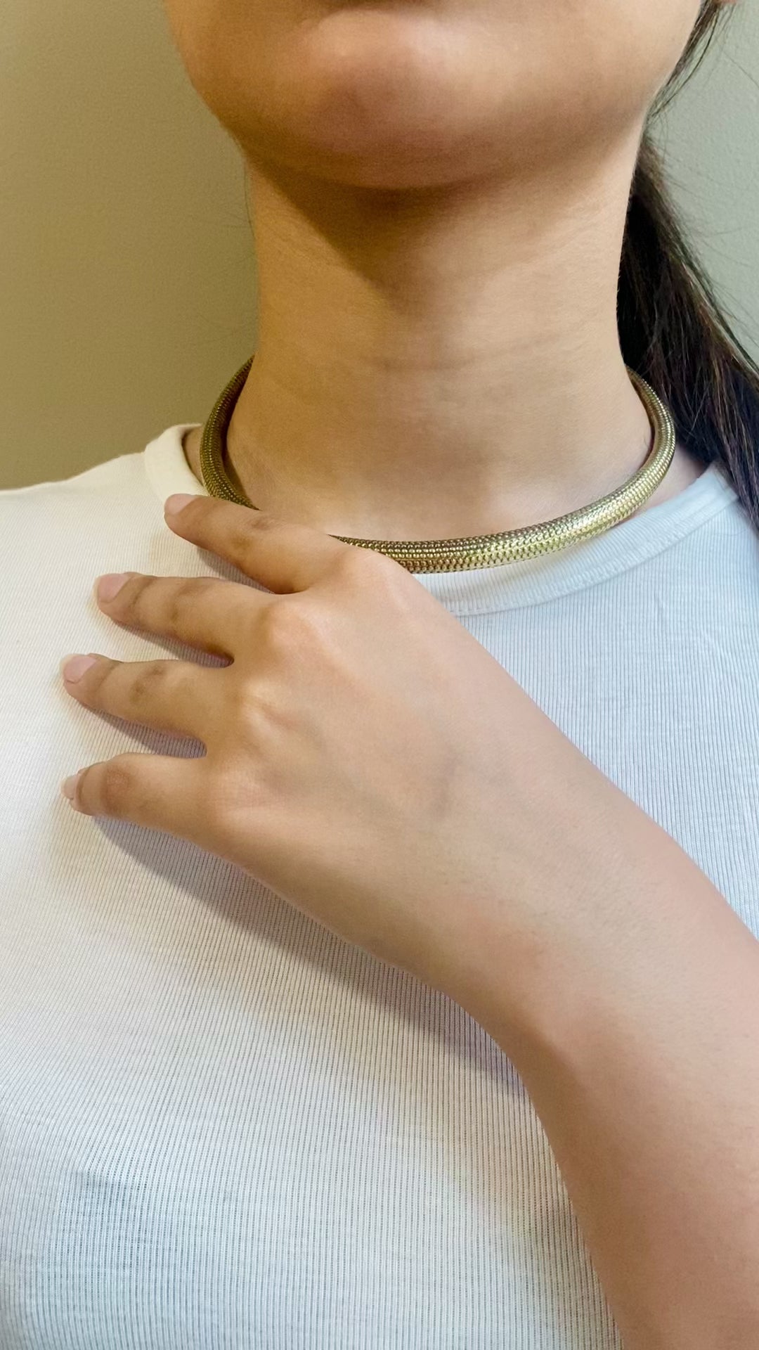 Gold Snakeskin Choker