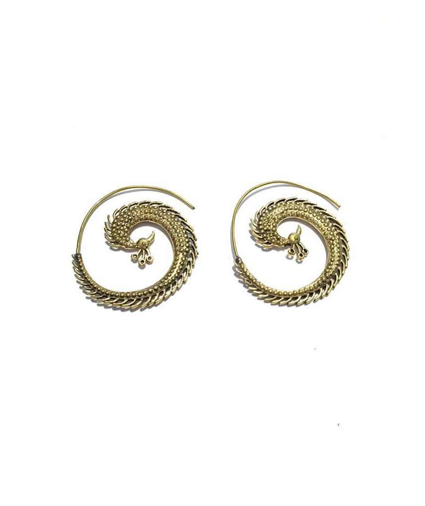 Peacock Swirl Earrings