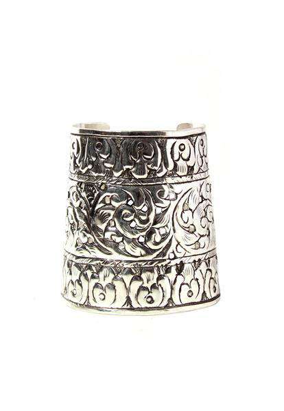 Etched Egyptian Statement Cuff