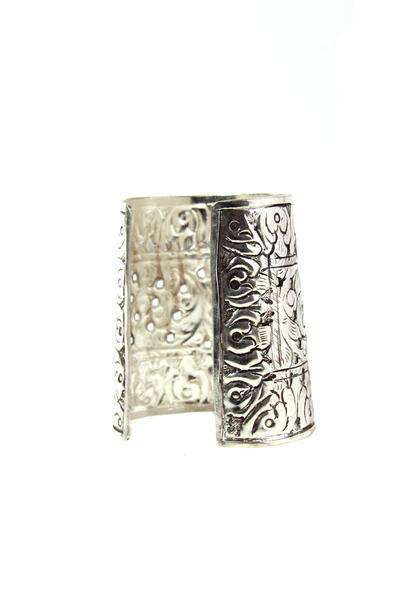 Etched Egyptian Statement Cuff