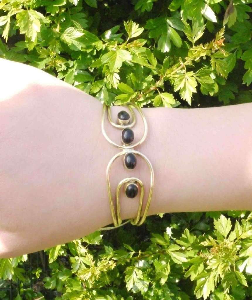 Quadra Stone Bangle Bracelet